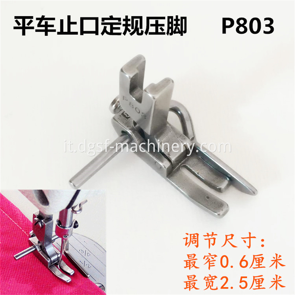 Industrial Flat Car Adjustable Width And Narrow Stop Set Gauge Presser Foot 4 Jpg